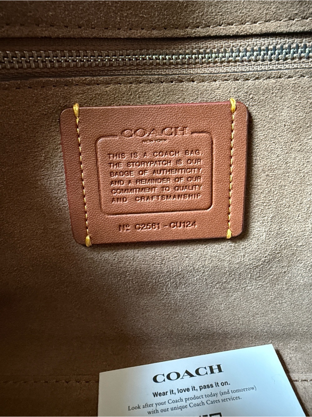 Coach Cargo Turnlock Soft Tabby Shoulder Bag Maple - Picture 9 of 9